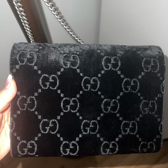 Gucci GG velvet mini Dionysus wallet on chain - Picture 2 of 9